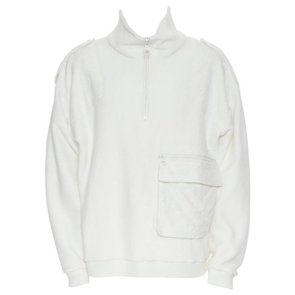 Louis Vuitton SZ L Virgil Plain Rainbow Runway Monogram Velour Zip Sweatshirt 92 - Picture 1 of 12